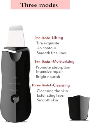 Ultrasonic Facial Skin Scrubber Ion Deep Face Cleaning Peeling Skin Care Device Beauty Instrument