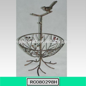 Hot Selling Decoration Unique Design Iron Tree Storage Basket