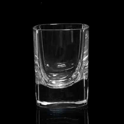 Handmade Square Tequila Vodka Glass - 2oz Shot