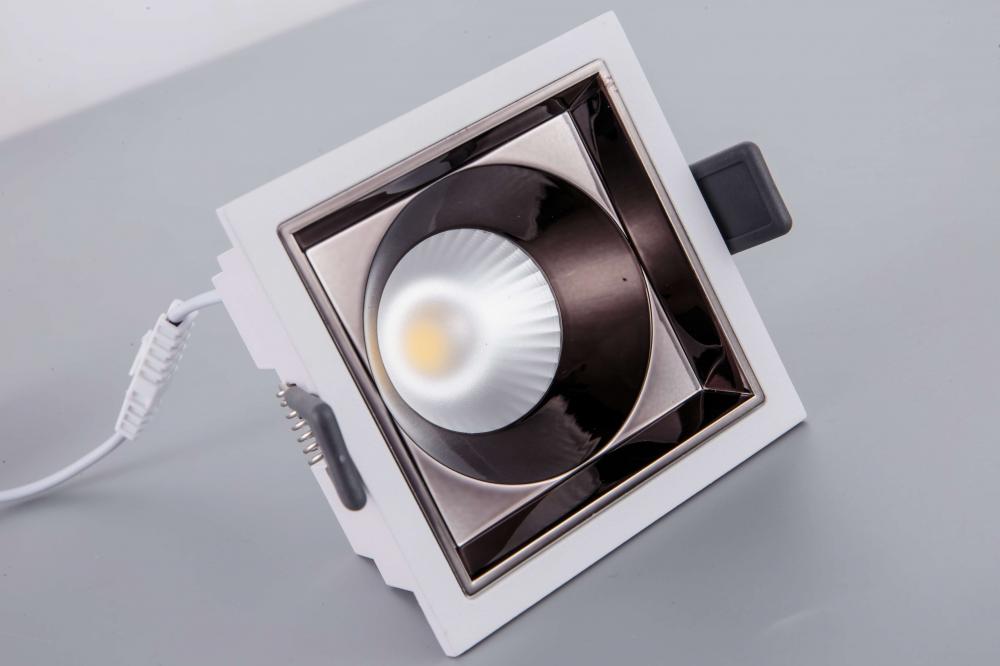 12W 4100K 2.4G Remote Control Led Square Spotlight-Aluminum