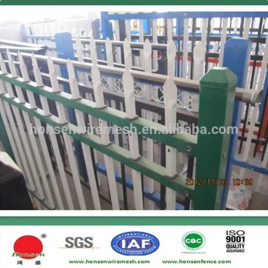 2015 very competitive price for American type 3 rails outdoor steel square tube fencing