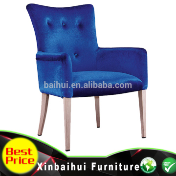 iron armrest classic elegant hotel dining chair