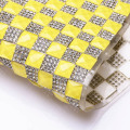 Fluorescent Yellow Rhinestone Trim