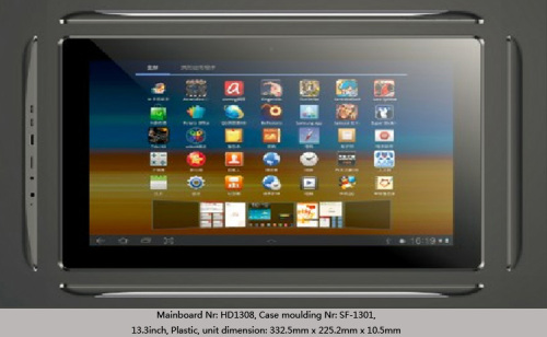 Sichtbar Rk3188 Quad Core 13,3 Zoll IPS Tabletpc