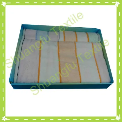 striped wholesale face towel three-piece suit