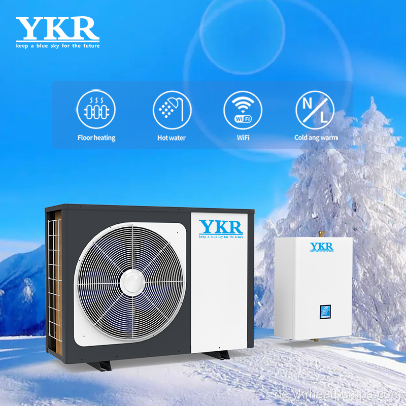 YKR 15 kW Wechselrichter Hitzepumpen Europa Monoblock Wärmepumpe