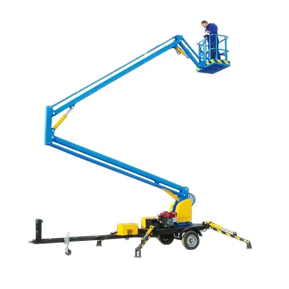 Electric Articulated Manlift Boom Lift 6-8m Towable Boom Lift