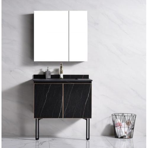 Black bathroom vanities stand for new