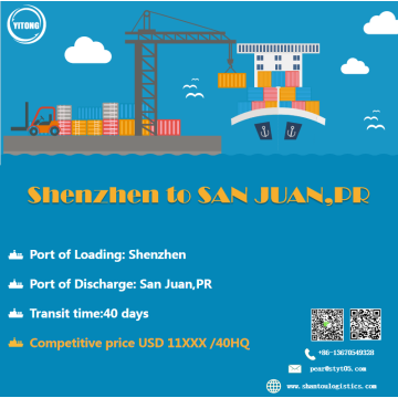 Ocean Freight Shenzhen para San Juan Porto Rico