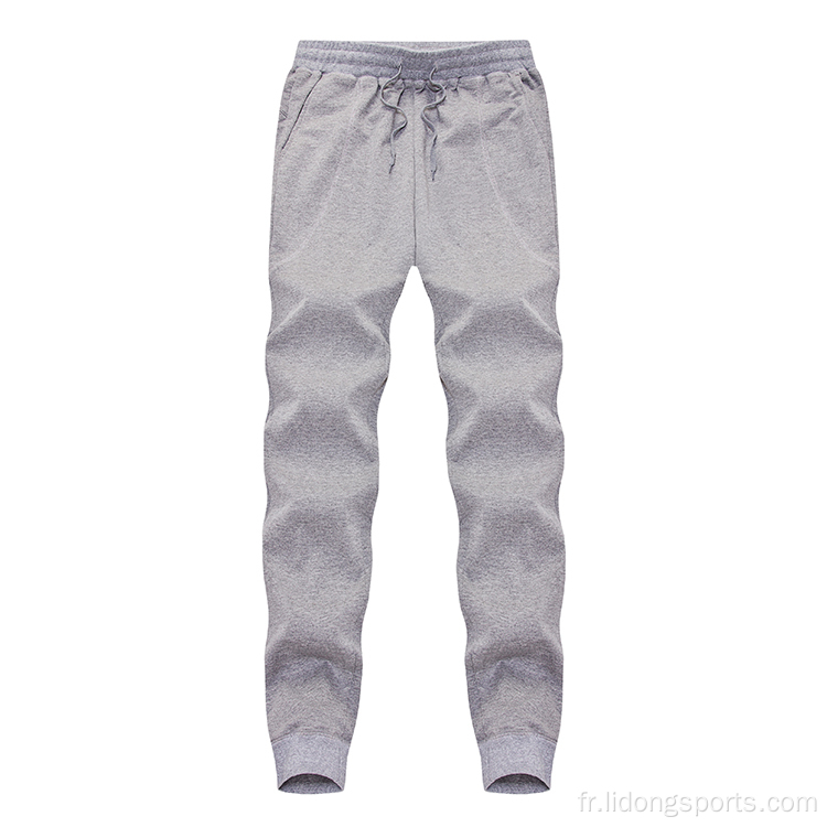 Pantalon de sport en polyester en coton pantalon de survêtement masculin