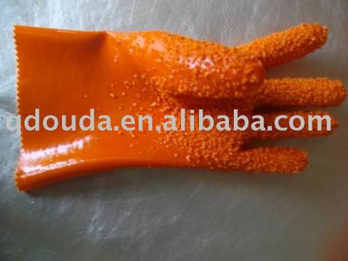 working PVC coated anti-slip glove