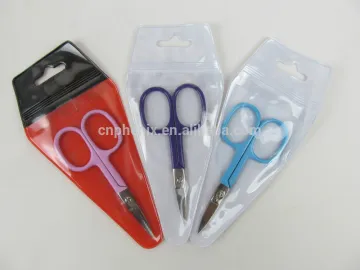 Eyebrow scissors with color painting
