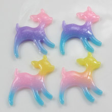 Gradient Color Mini Kawaii Horse Shaped Flatback Resins Phone Shell decorative Charms Kids Toy Decor Items DIY Spacer