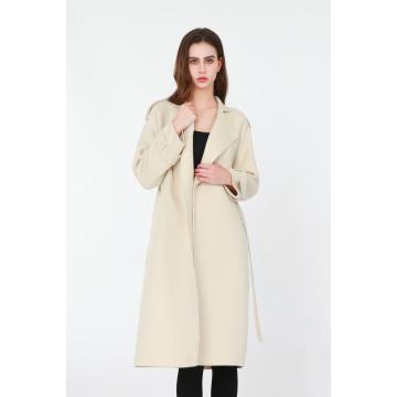 Suit-style Collar Loose Wool Coat