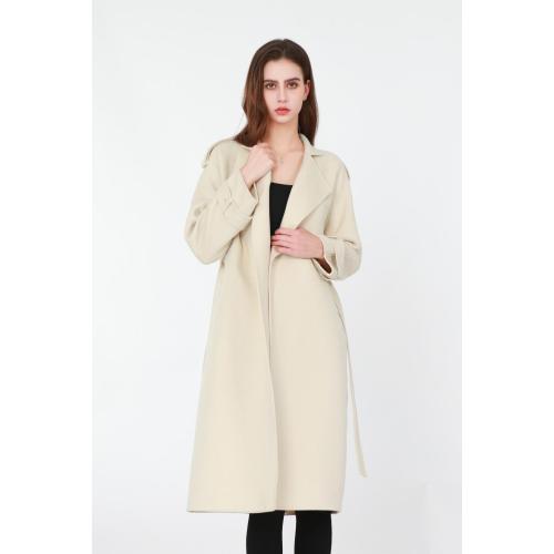 Ladies Suit  Suit-style Collar Loose Wool Coat Supplier