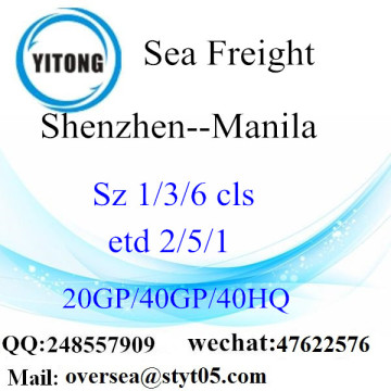 Shenzhen Port Sea Freight Shipping To Manila