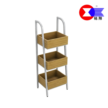 3-Tier Wood Box Floor Display Rack
