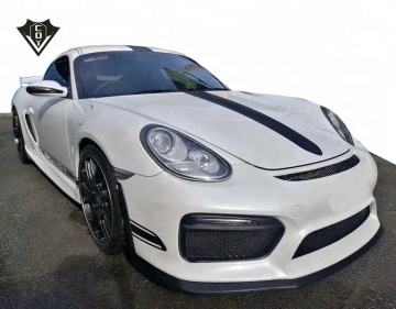 Bumper depan FRP/CF GT4 berkualiti tinggi untuk Porsche Cayman 987 Body Kit