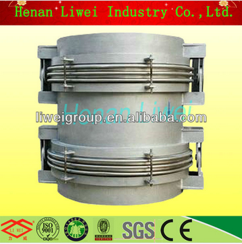 hinged balanced pressure double bellows expansion joint