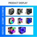 Silent LED dual copper tube CPU fan