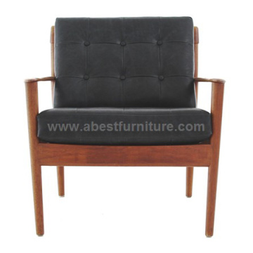 Grete Jalk Danish leather armchair