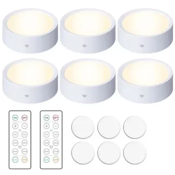 16 Color Press Tap Small Night Light - Under Cabinet LED Cabinet Light with Remote Control