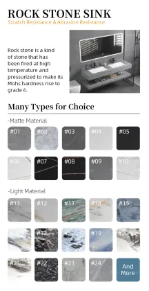 High-Quality Wholesale Intelligent Mirror Ecological Board Bathroom Cabinets for Hotels and Families