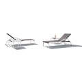 Patio furniture rattan lounger