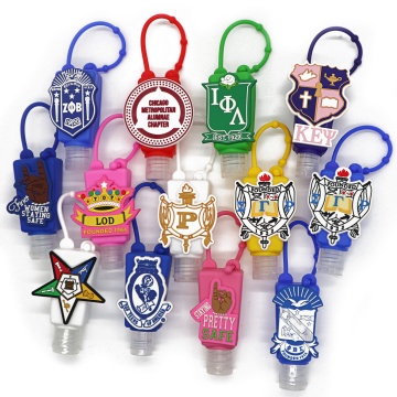 Blue Zeta Phi Beta Silicone Hand Sanitizer fleshouder voor lege flessen