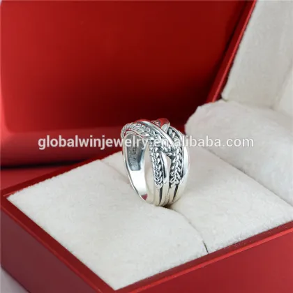 Classic Silver Men Ring Sterling Silver Ring Settings Without Stones
