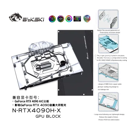 NVIDIA RTX4090 GPU Water Block Bykski RTX4090H-X