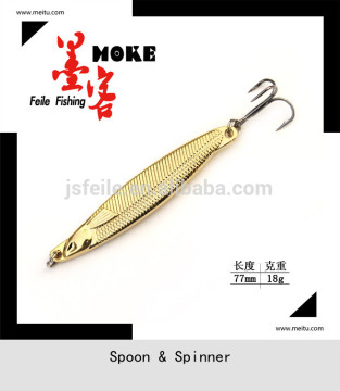 Gigh quality Gold zinc fishing spinner manufacture