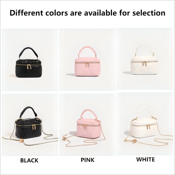 2025 Summer Fashion Striped Chain Box Handbag