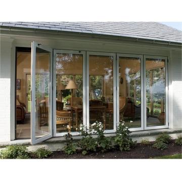 aluminium folding door Bi fold patio Doors Soundproof Folding Glass Doors Factory