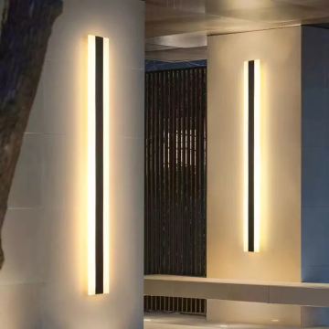 モダンな110V/220V屋外LEDストリップウォールランプ| 3000k暖かい白い庭のsconce