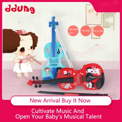 Ddung Fun Violin Music Toy Hobbies Learning Children Gifts Three Years Old Musical Toys Unisex Infant Playing Type Instrument