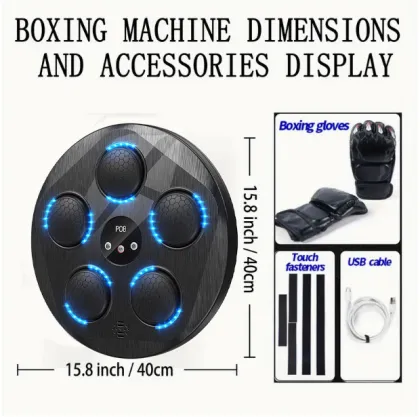 Wall Mounted Leather Music Boxing Machine