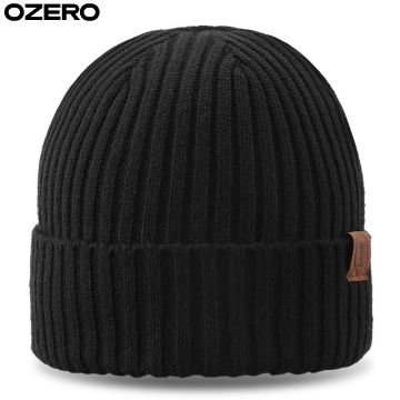 OZERO Thermal Protection Outdoor Yoga Polyester Windproof Flexible Black Boonie Hat