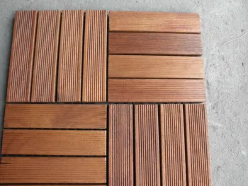 Moso bamboo filaments bathroom flooring