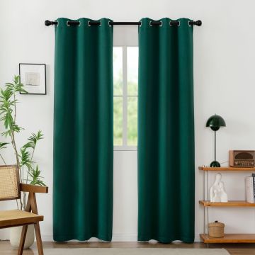 Modern Simple Blackout Curtains for Living Room - Polyester Sunscreen Insulation