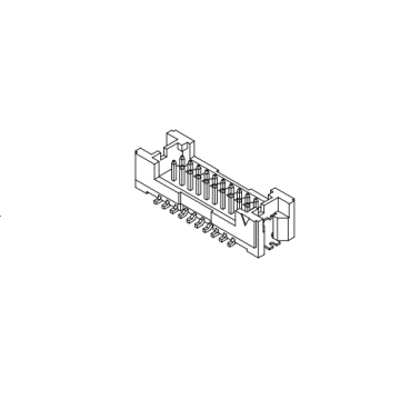 1,25 мм шаг 180 ° SMT Dual Row Waff AW1252V-S-2XNP