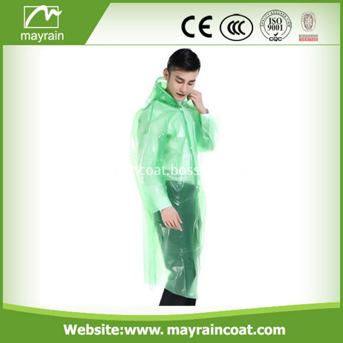 Disposable PE Adult Rainwear