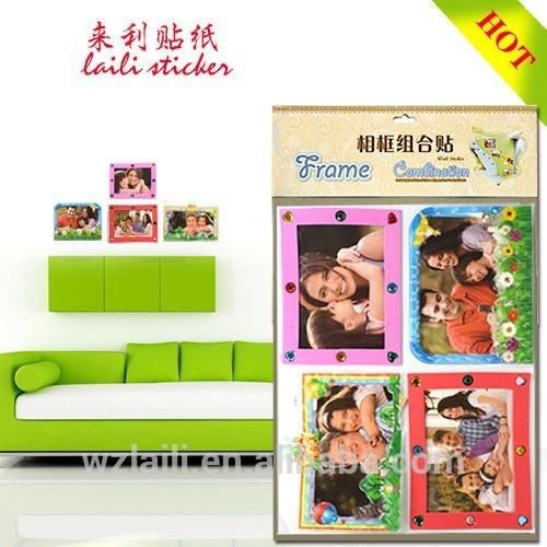 The EVA photo frame sticker for wall decor