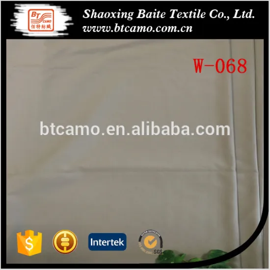 Khaki Polyester/Wool Workwear Fabric