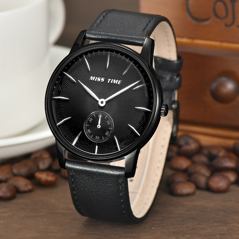 2017 Stainless Steel Leather Men Quartz Men Watches