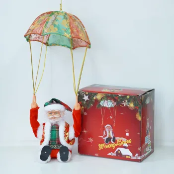 Parachute Santa Electric Plush Toy