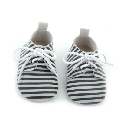 New Design Toddler Oxford Shoes Striated Breathable Shoes Baby Wholesale
