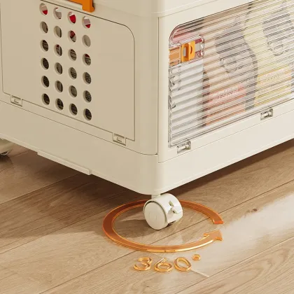 Large Home Storage Trolley with Wheels: Organize Holders & Racks Multifunctionally