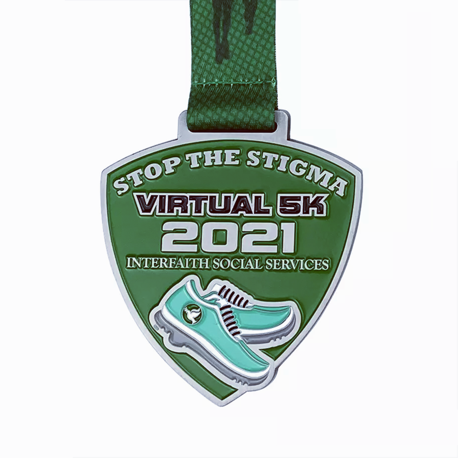 Medalha virtual de serviços sociais inter -religiosos de 5k