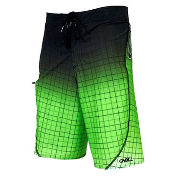 Printed Men's Boardshorts in Fashionable Design, Made of Polyester Peach Skin, OEM Orders Welcome